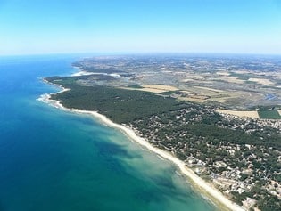 Vue aérienne de Jard sur Mer en Vendée